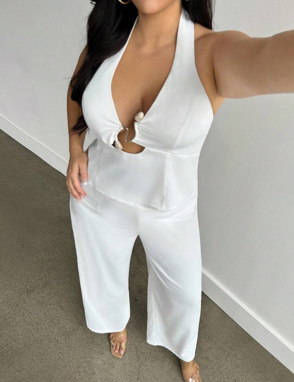 Shein Curve+ szett, fehér