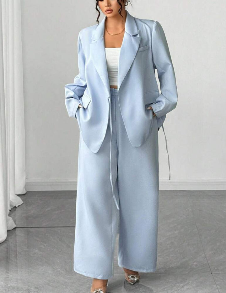 Shein Curve+ kétrészes szett, kék