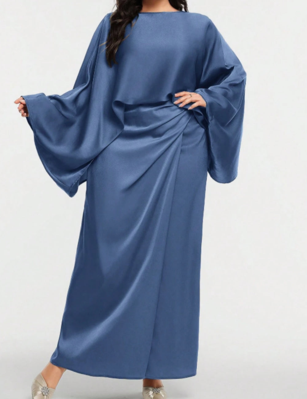 Compleu Shein Curve+, albastru
