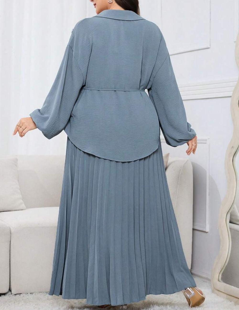 Shein Curve+ szett, kék