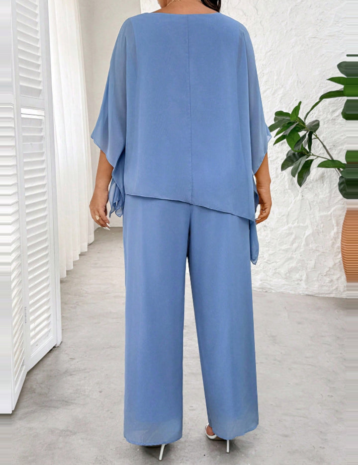Shein Curve+ jumpsuit, kék