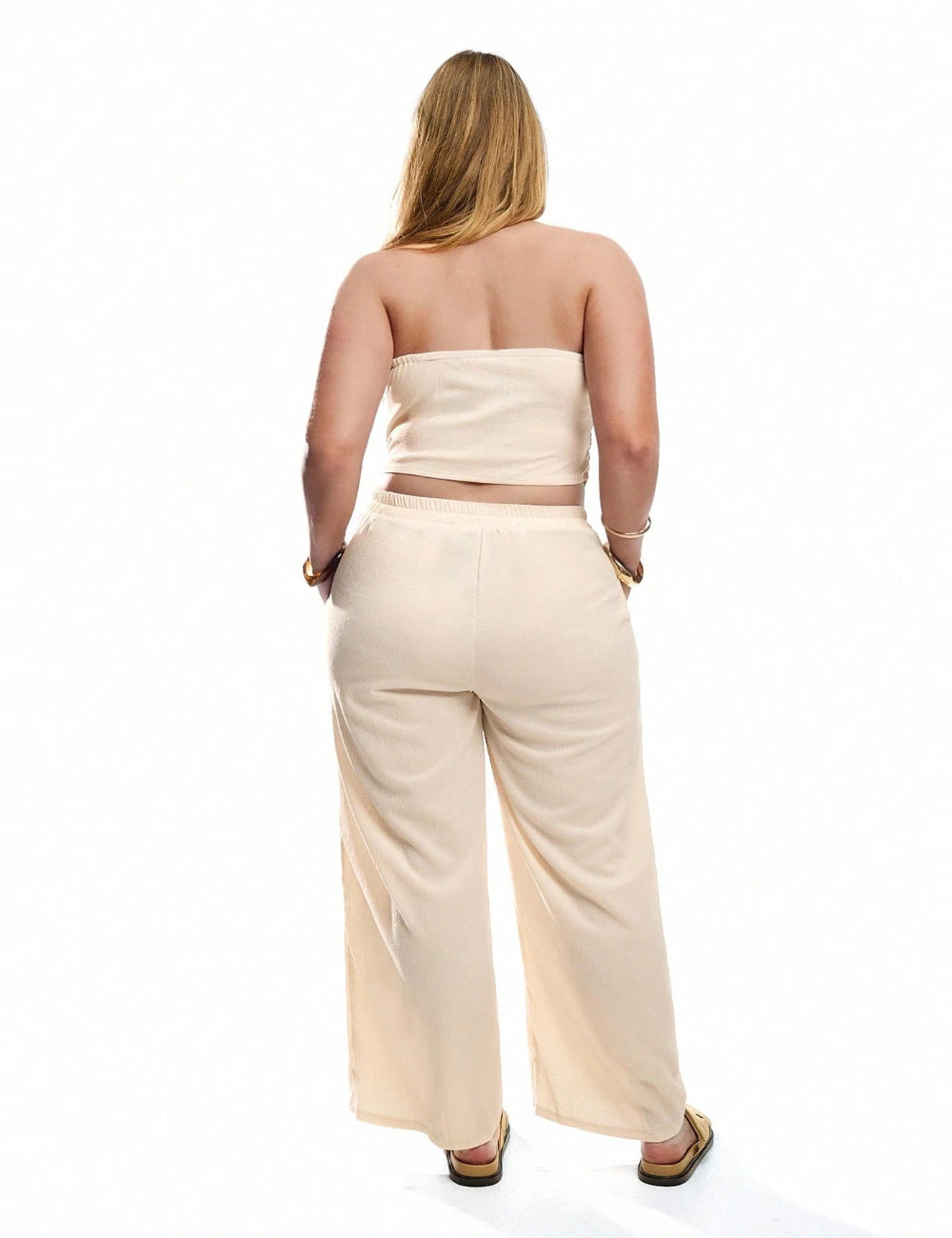Shein Curve+ szett, bézs