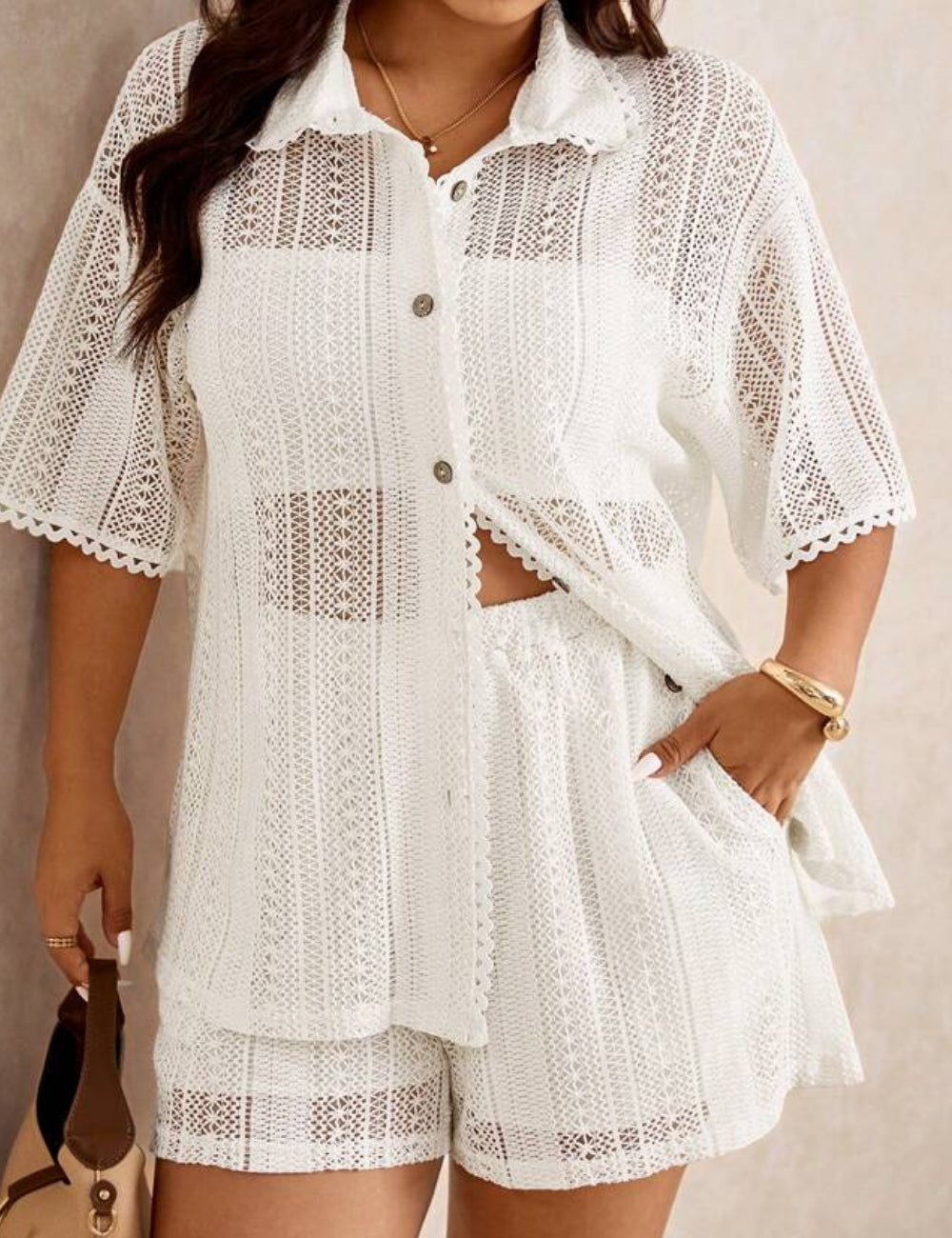 Compleu Shein, crem