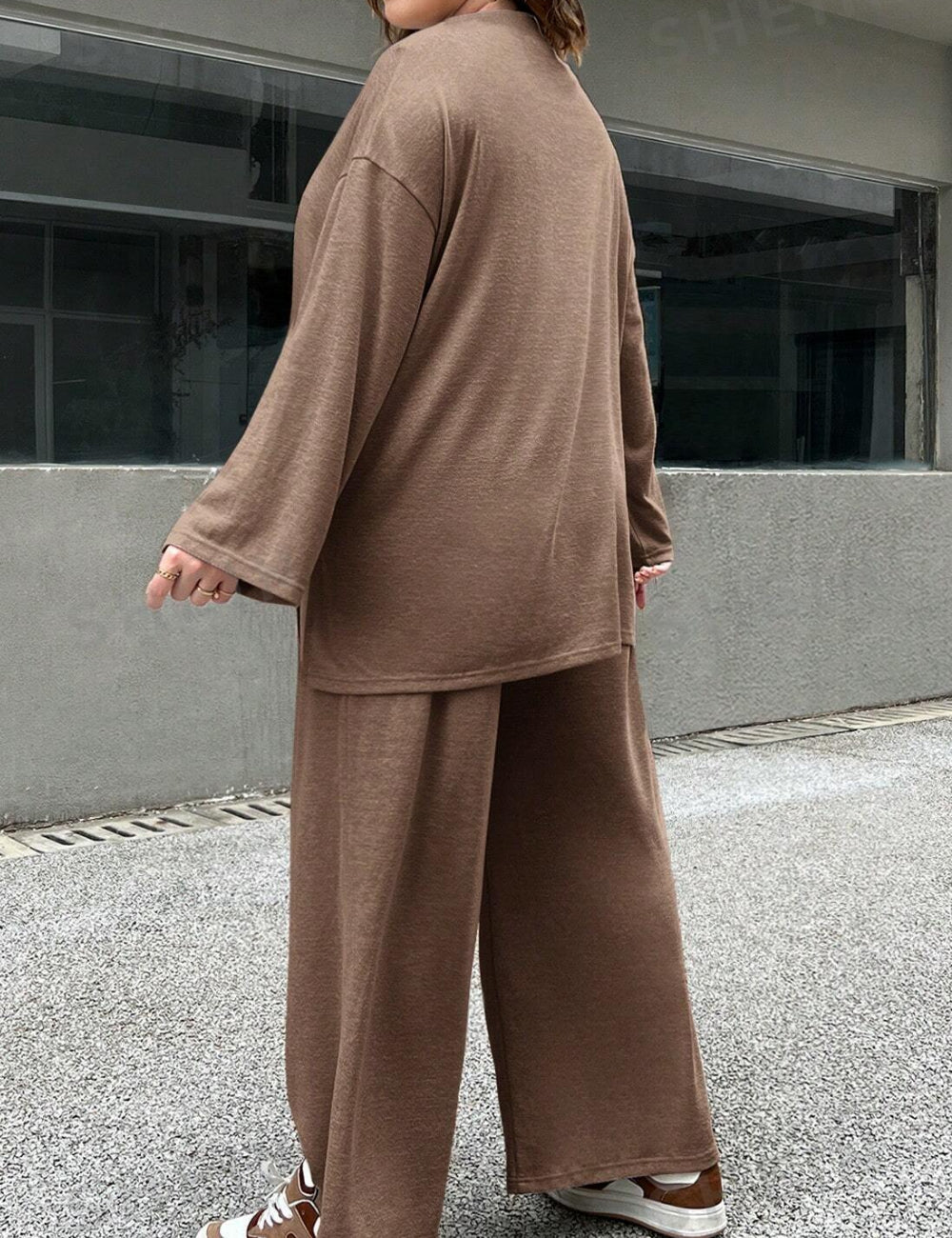 Shein szett, barna