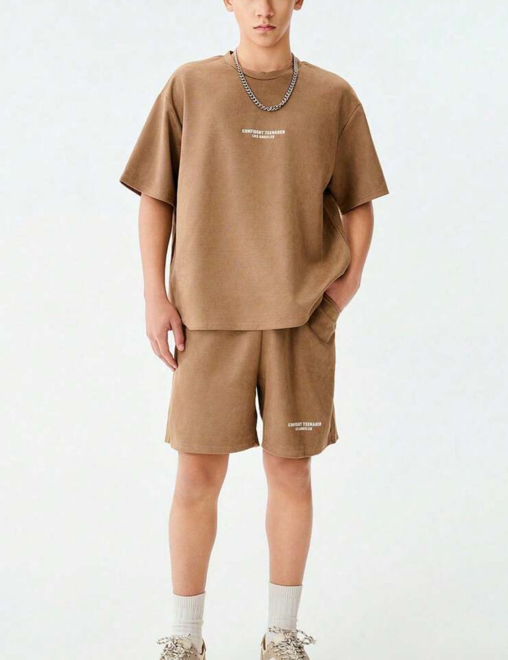 Shein szett, barna