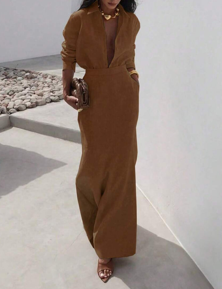 Shein együttes, barna