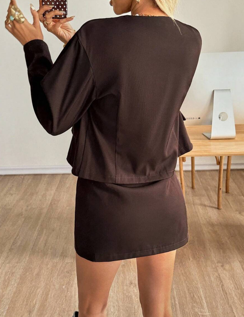 Shein szett, barna