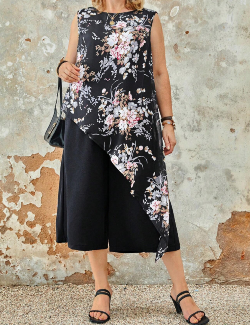 Shein Curve+ jumpsuit, mixed colours