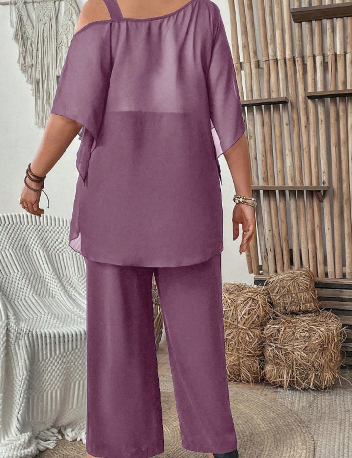 Shein Curve+ jumpsuit, lila