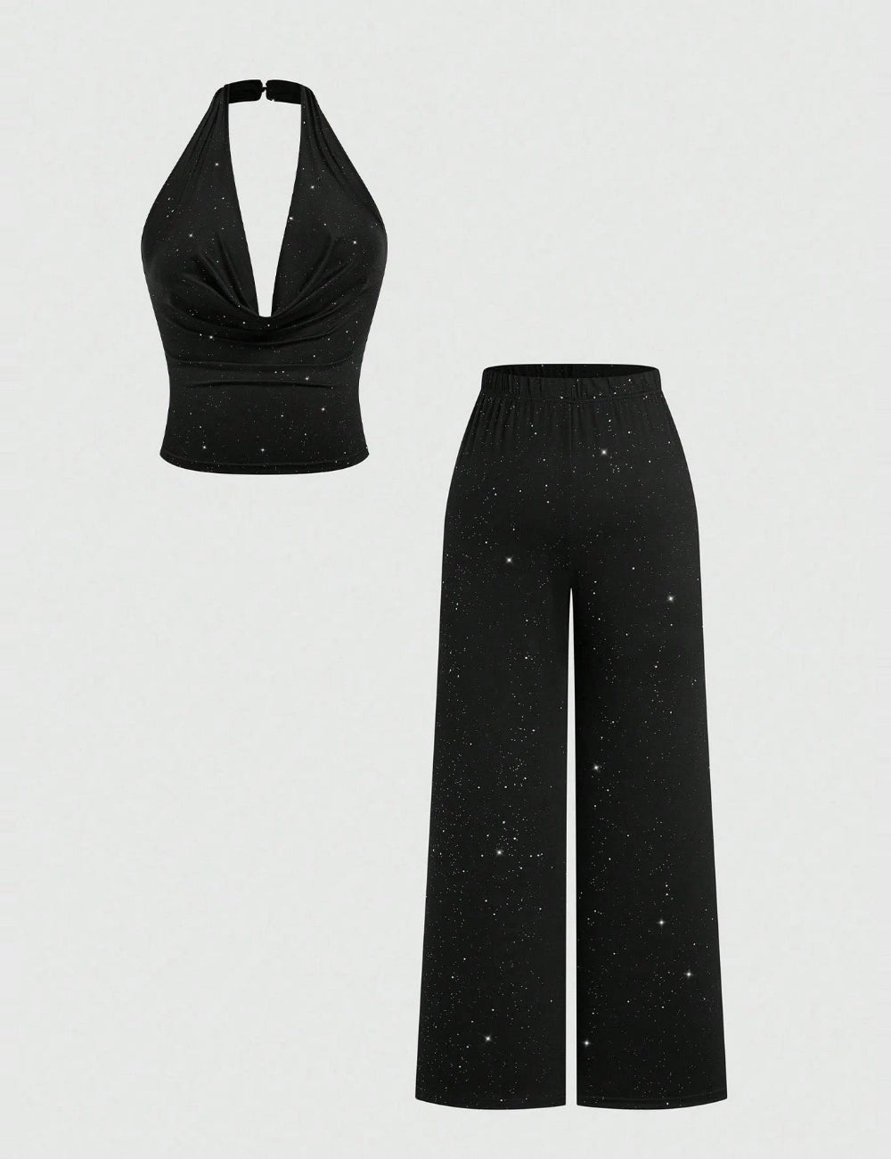 Shein Curve+ jumpsuit, fekete