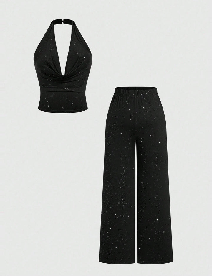 Shein Curve+ jumpsuit, fekete