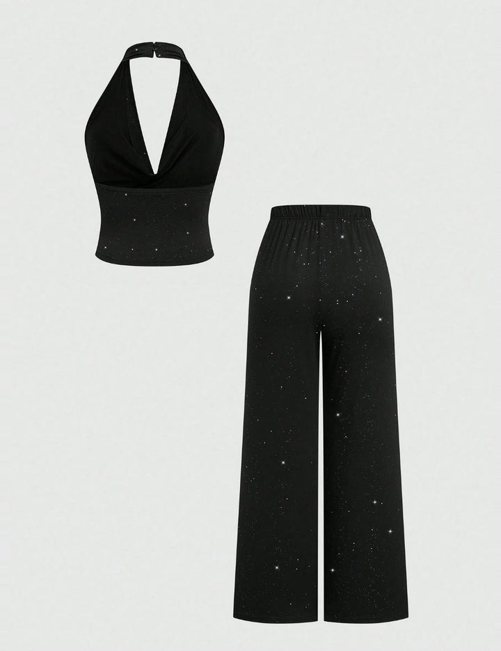 Shein Curve+ jumpsuit, fekete