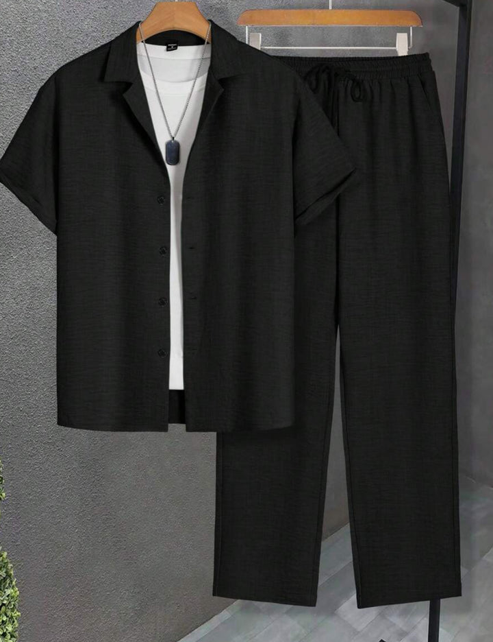 Shein MANFINITY szett, fekete