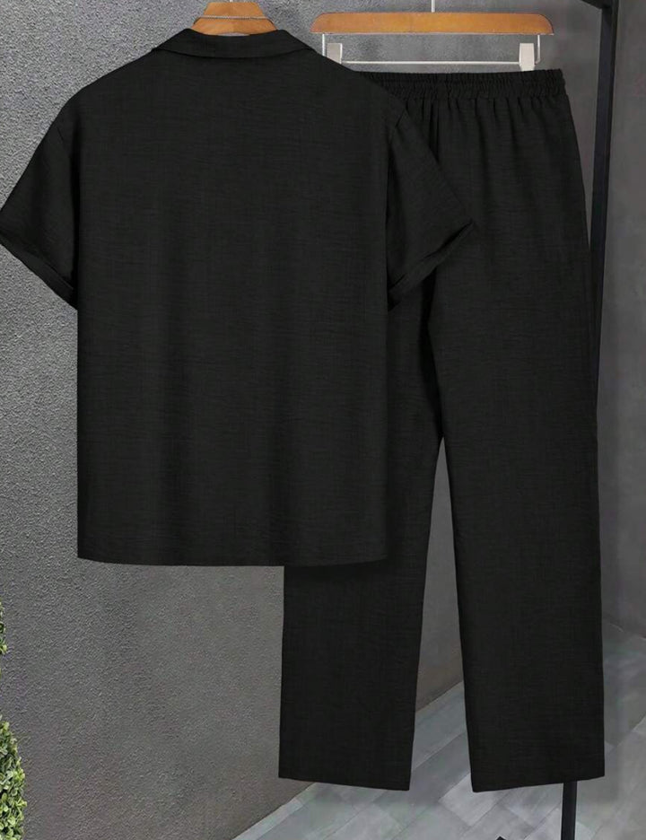 Shein MANFINITY szett, fekete