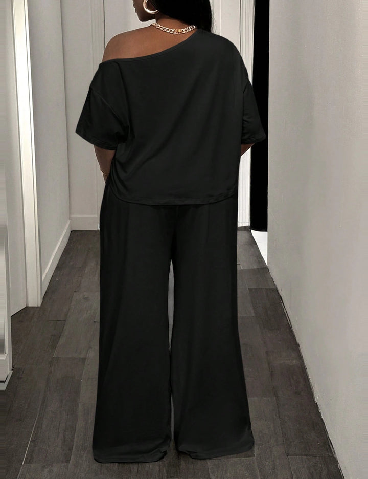 Shein Curve+ jumpsuit, black