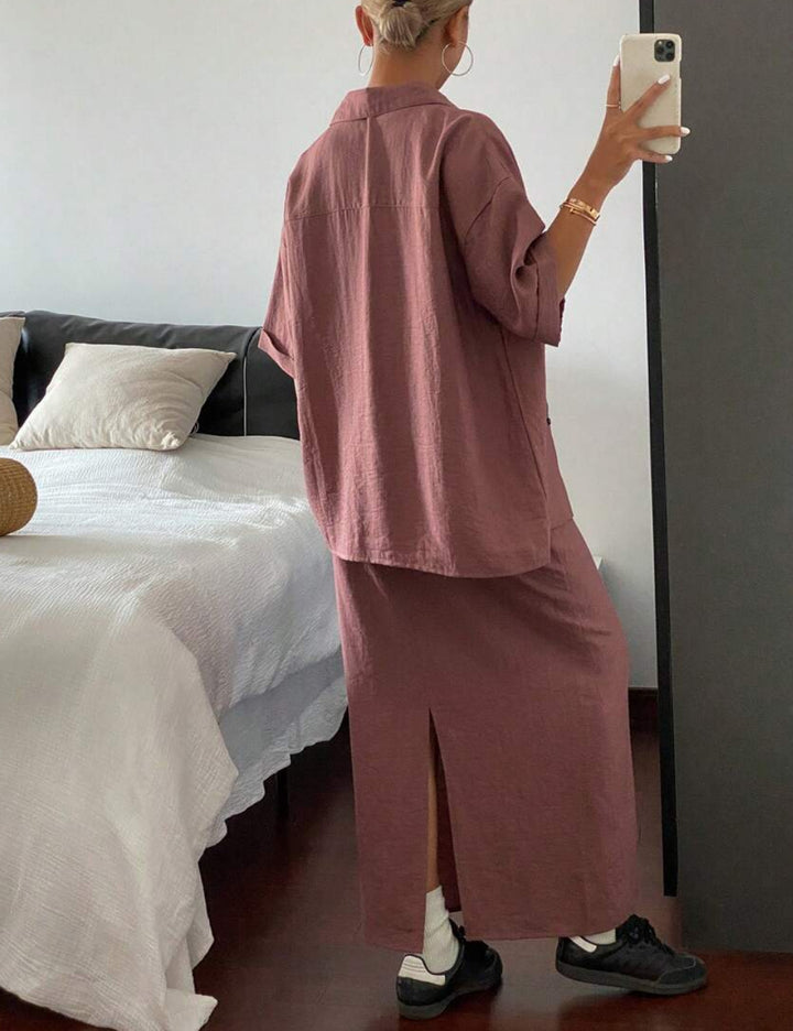 Shein DAZY komplett szett, rózsaszín