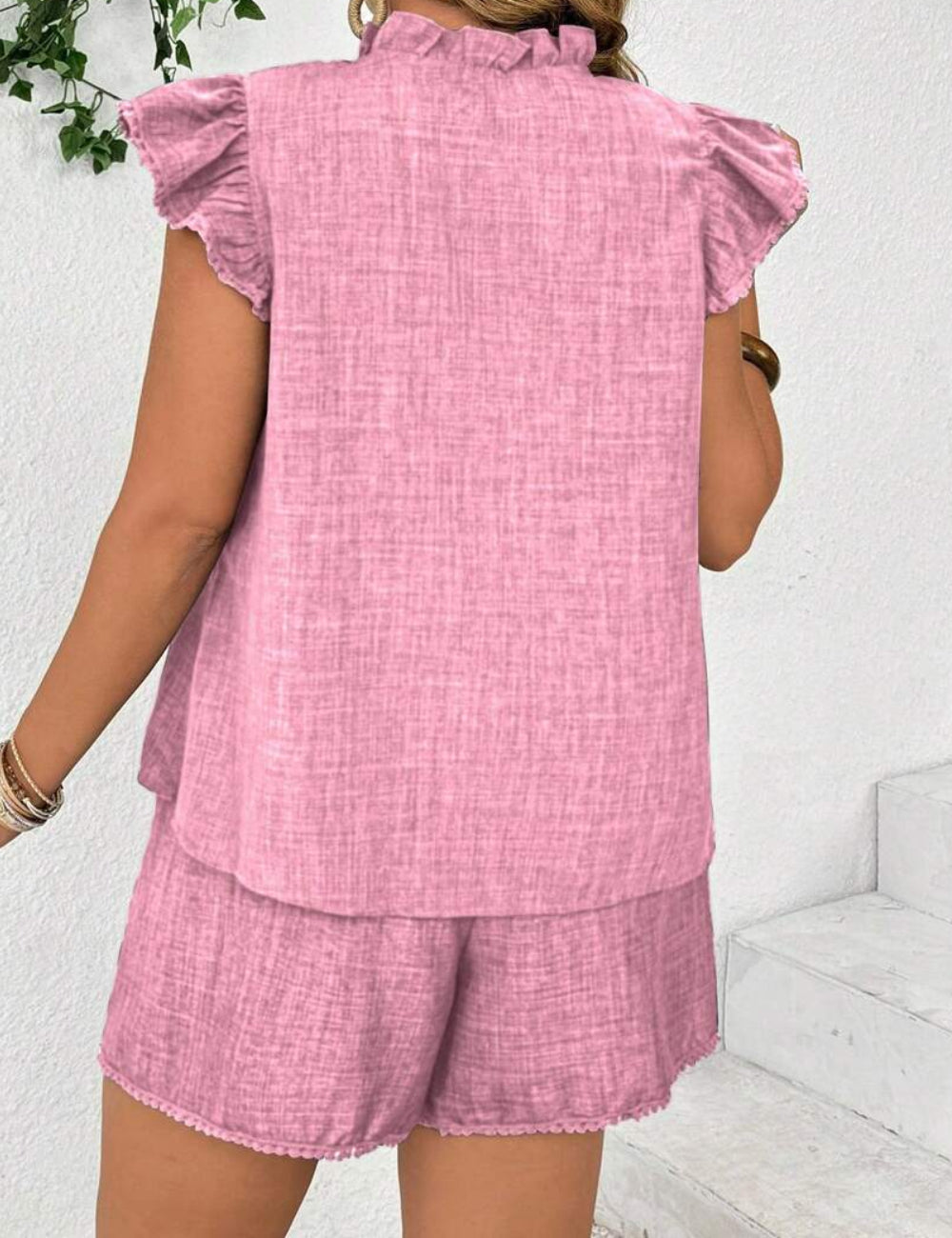 Shein Curve+ szett, rózsaszín