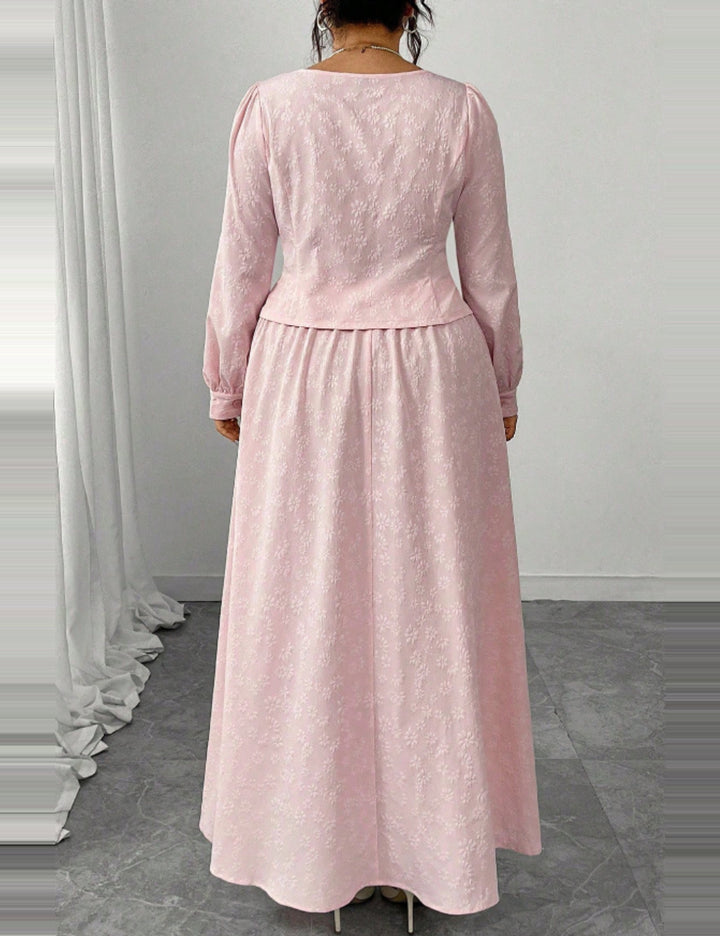 Shein Curve+ jumpsuit, pink