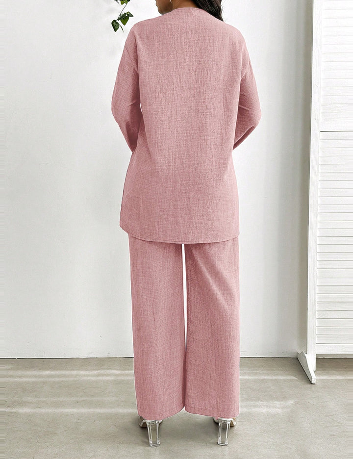 Shein Curve+ jumpsuit, pink