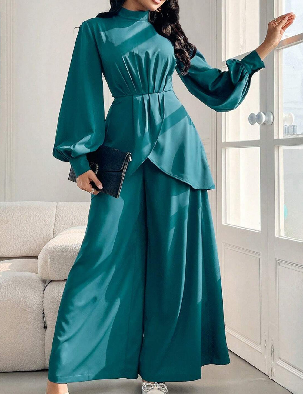 Shein szett, türkiz