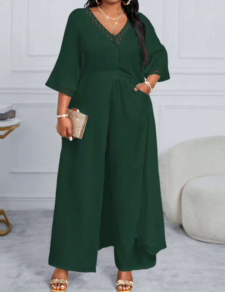 Shein Curve+ jumpsuit, zöld
