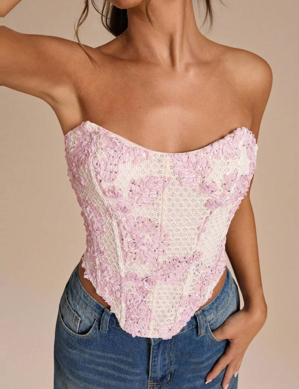 Corset Shein, mix culori
