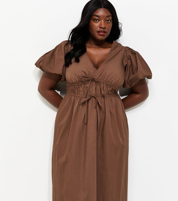 Rochie maxi NEW LOOK, maro