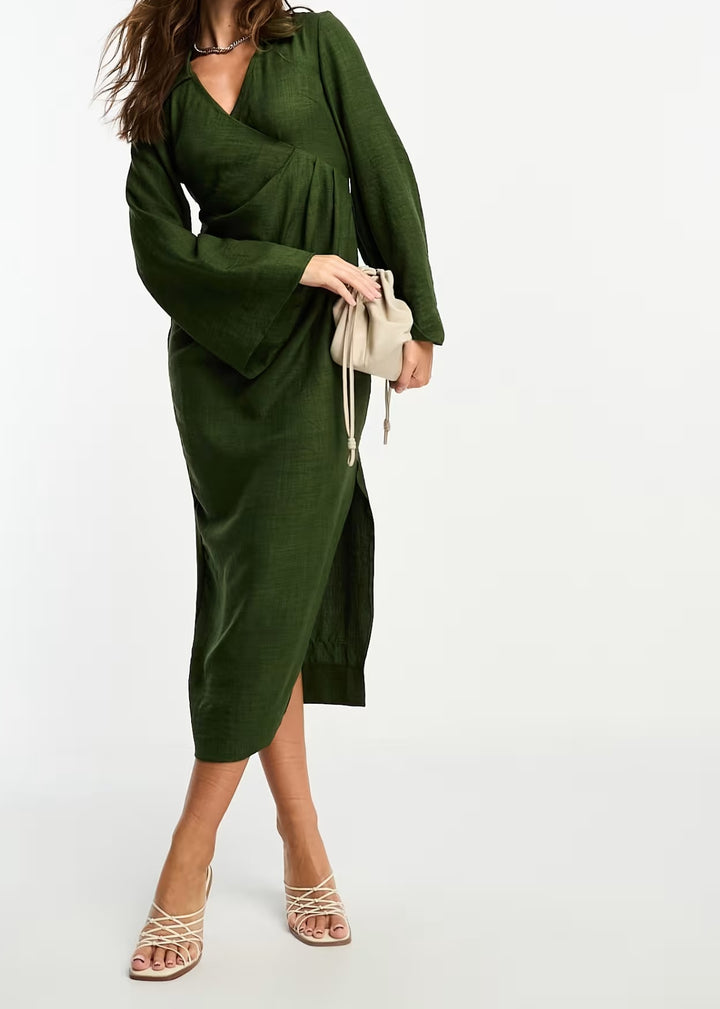 Rochie midi ASOS, verde