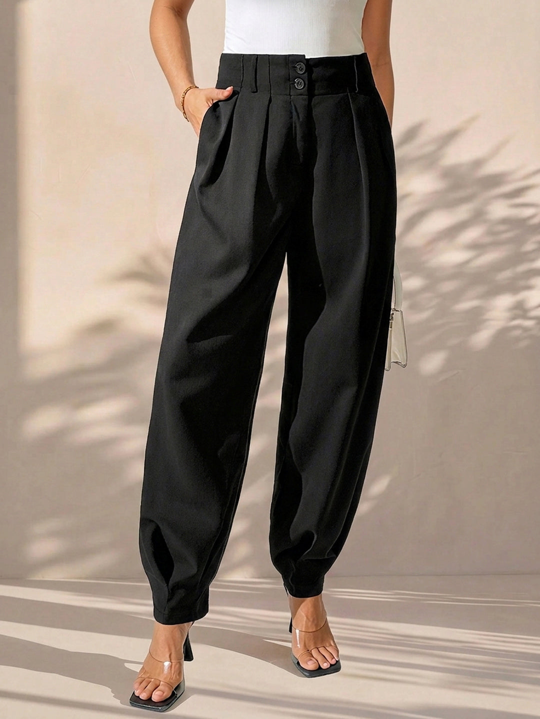 Pantalon SHEIN, negru