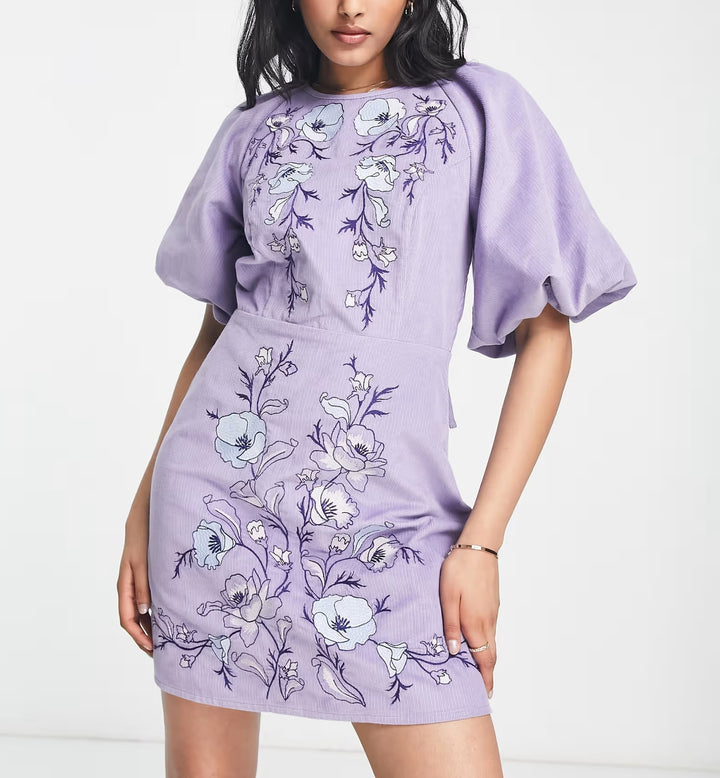 Rochie mini ASOS, mov