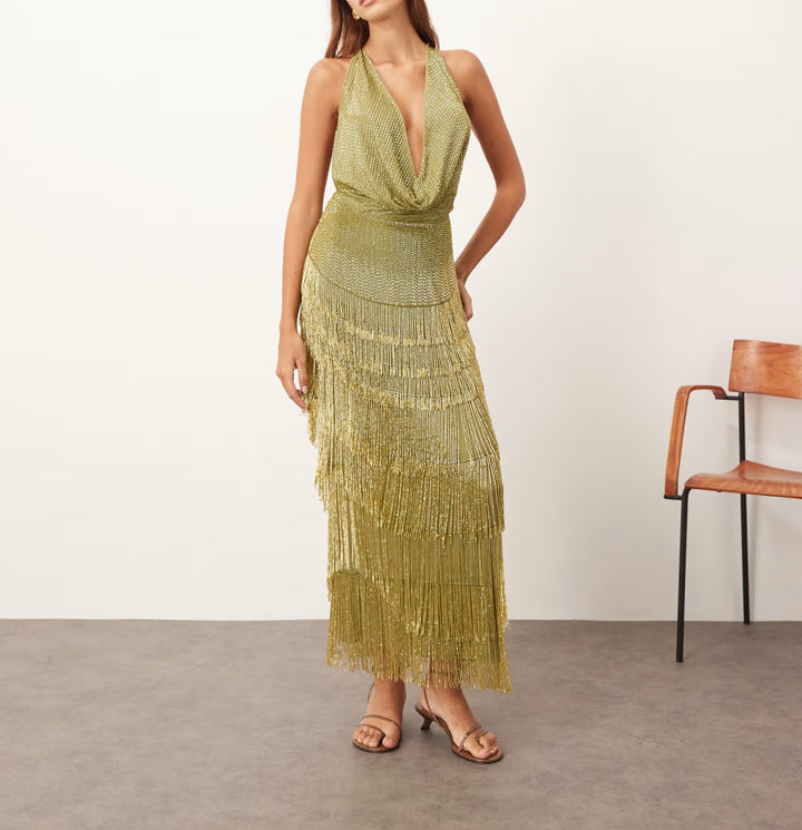 Rochie de ocazie Asos, verde