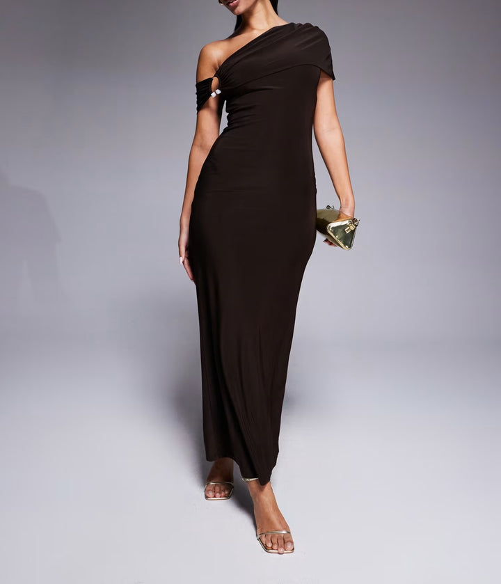 Rochie maxi ASOS, maro