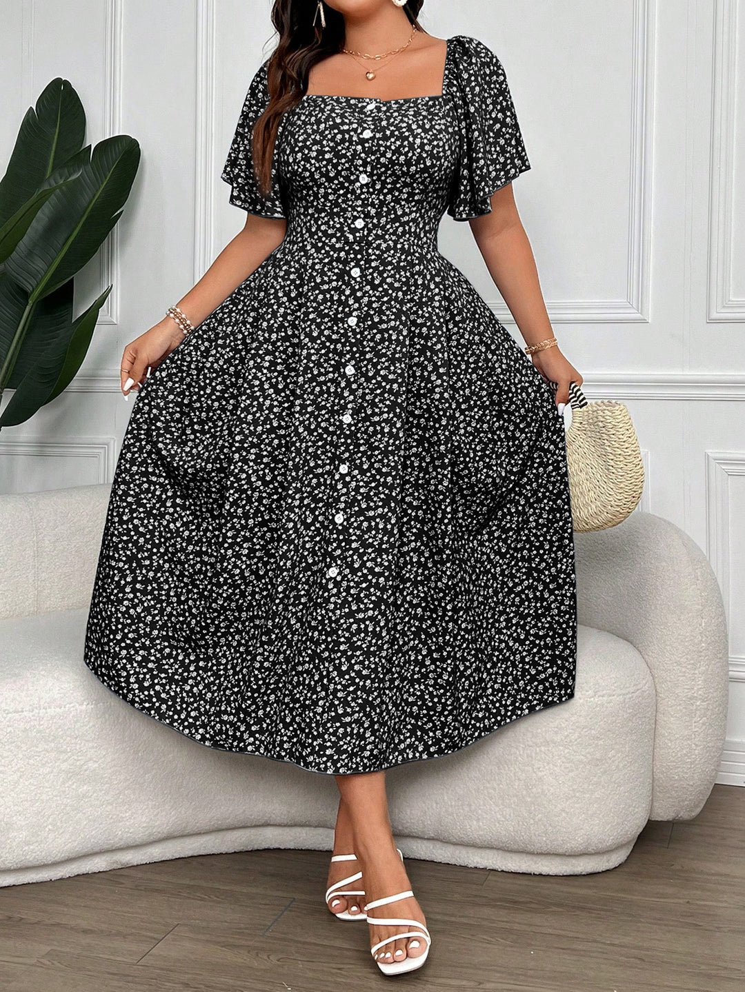 Rochie maxi SHEIN, mix culori