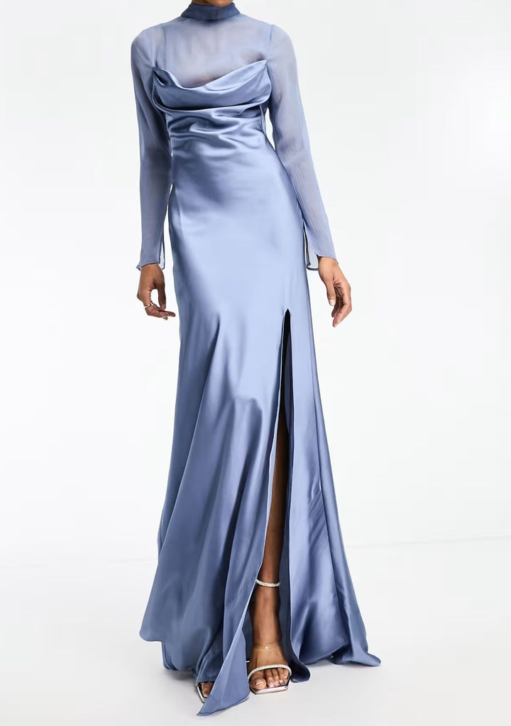 Rochie maxi ASOS, albastru