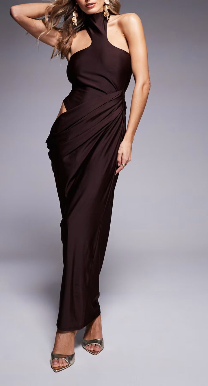 Rochie maxi ASOS, maro
