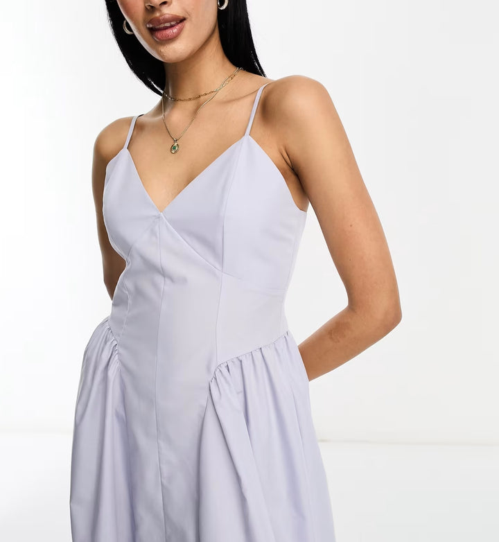 Rochie midi ASOS, mov