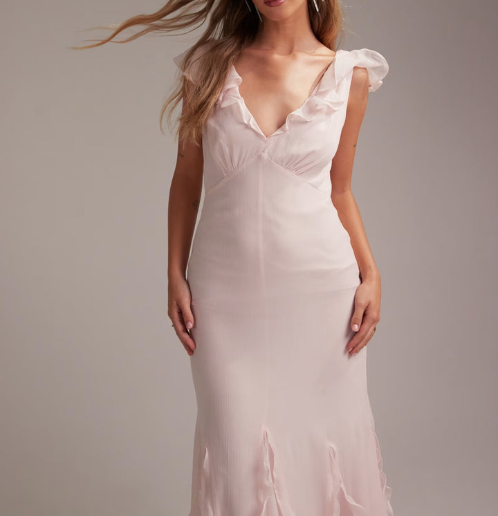 Rochie maxi Asos, roz