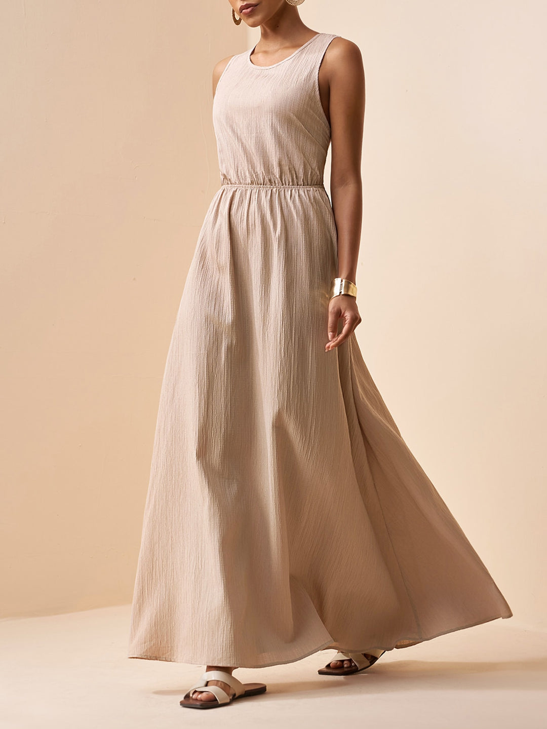 Rochie maxi SHEIN, kaki