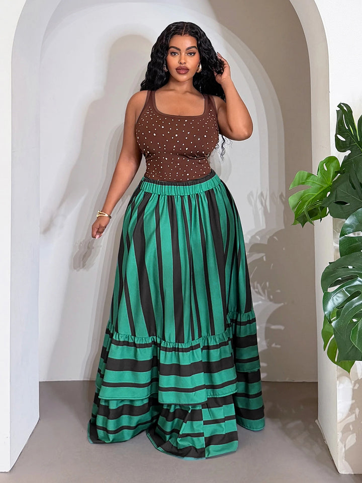 Fustă maxi SHEIN, mix culori