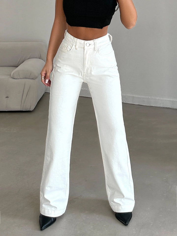 Jeans SHEIN, alb