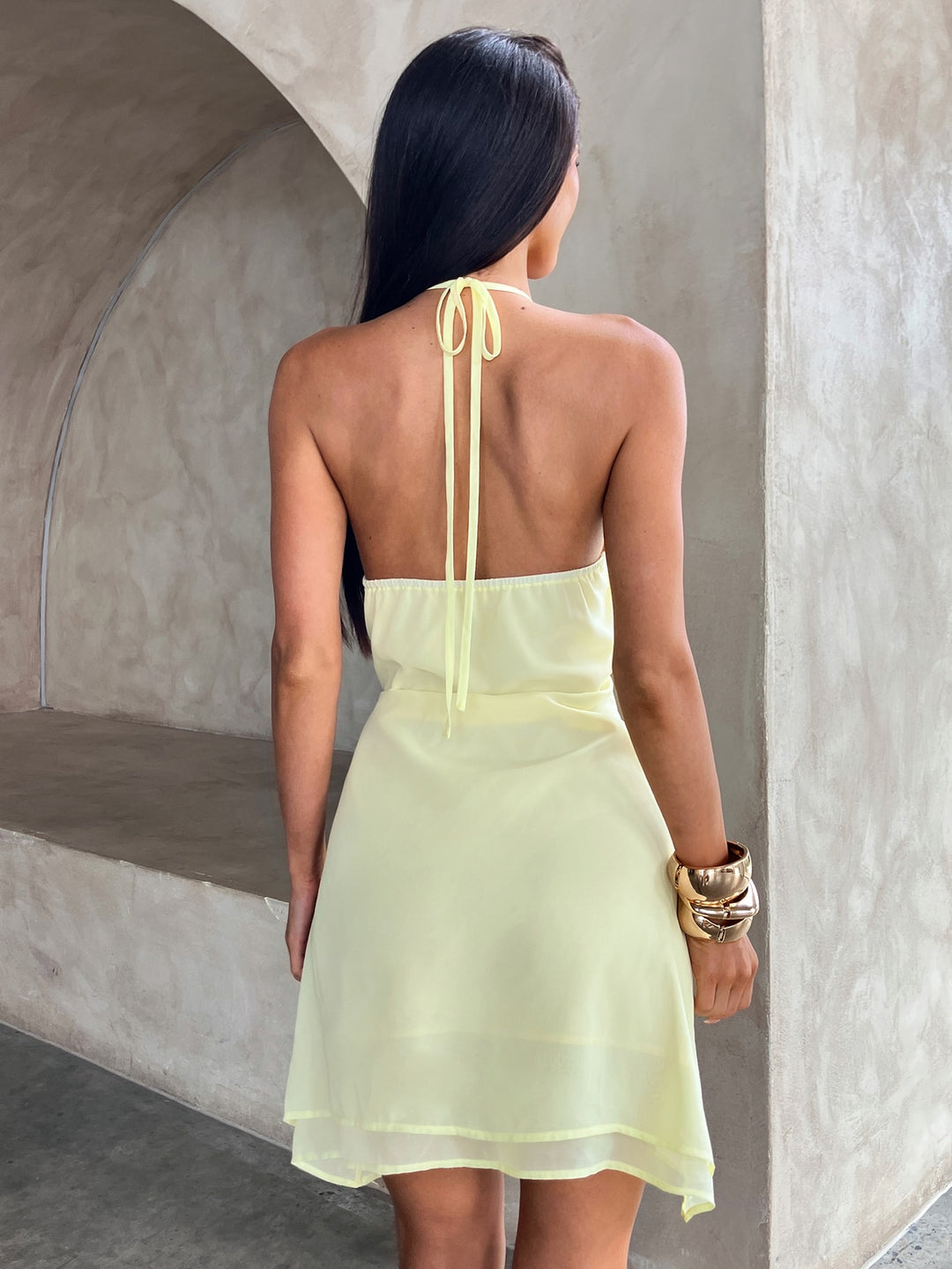 Rochie mini SHEIN, galben