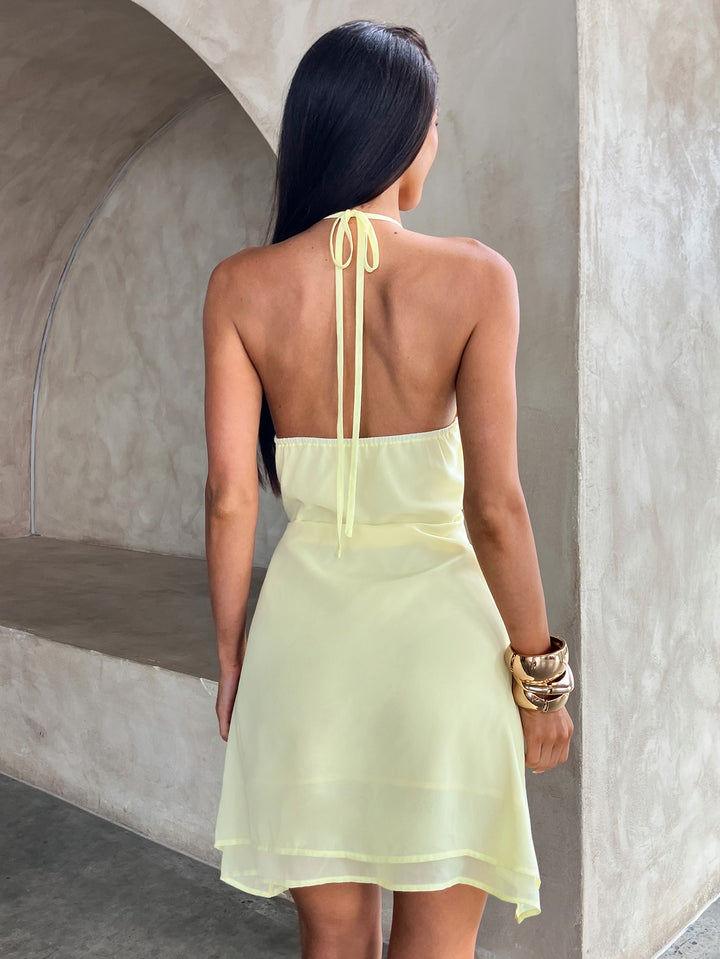Rochie mini SHEIN, galben