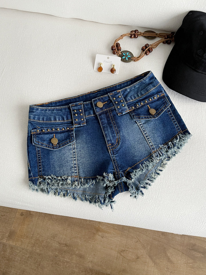 Pantaloni scurți SHEIN, albastru