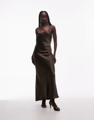 Rochie maxi ASOS, maro