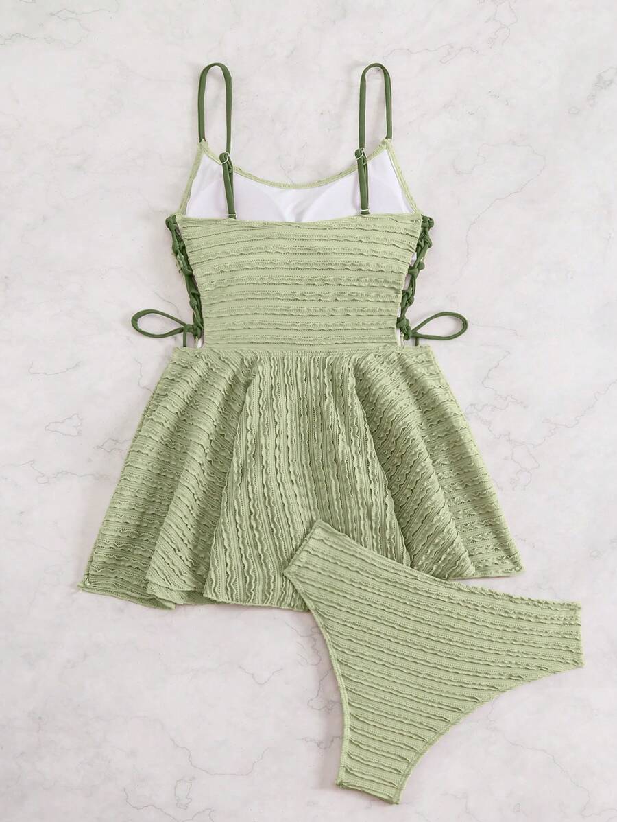 Costum de baie SHEIN, verde