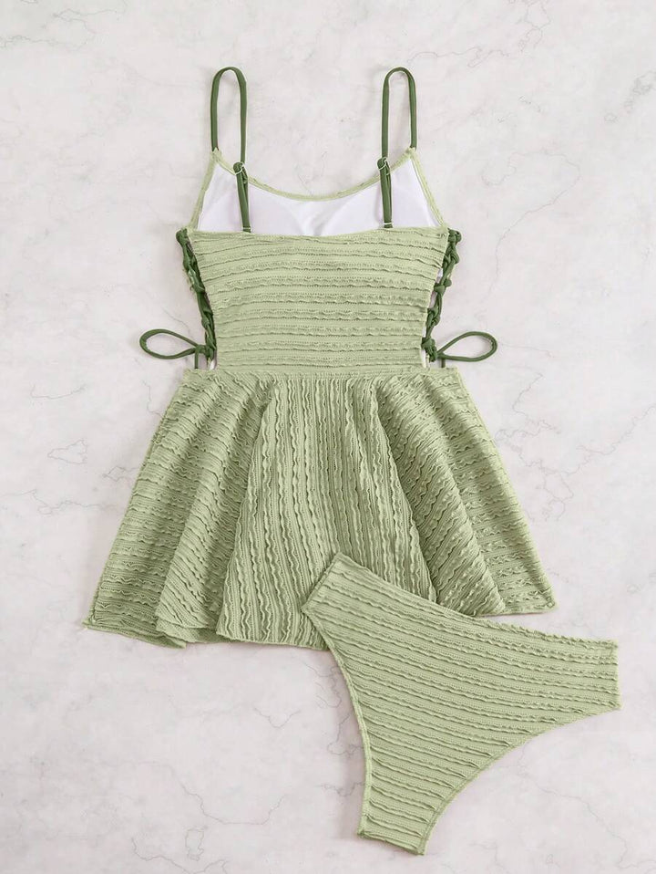 Costum de baie SHEIN, verde