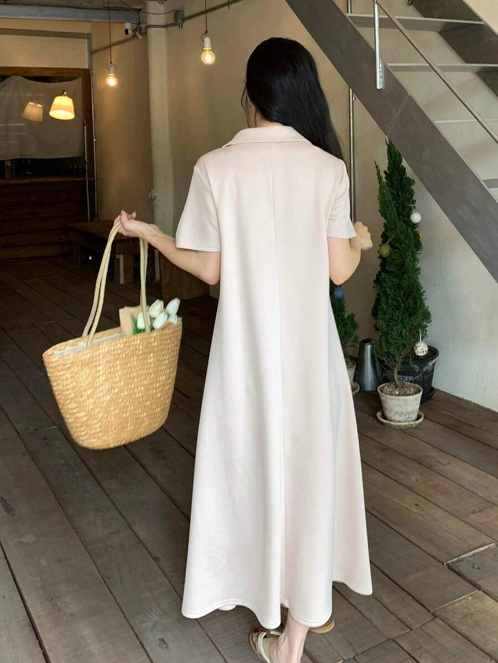Rochie maxi SHEIN, bej