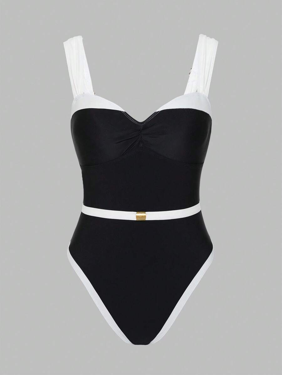 Costum de baie întreg SHEIN, negru