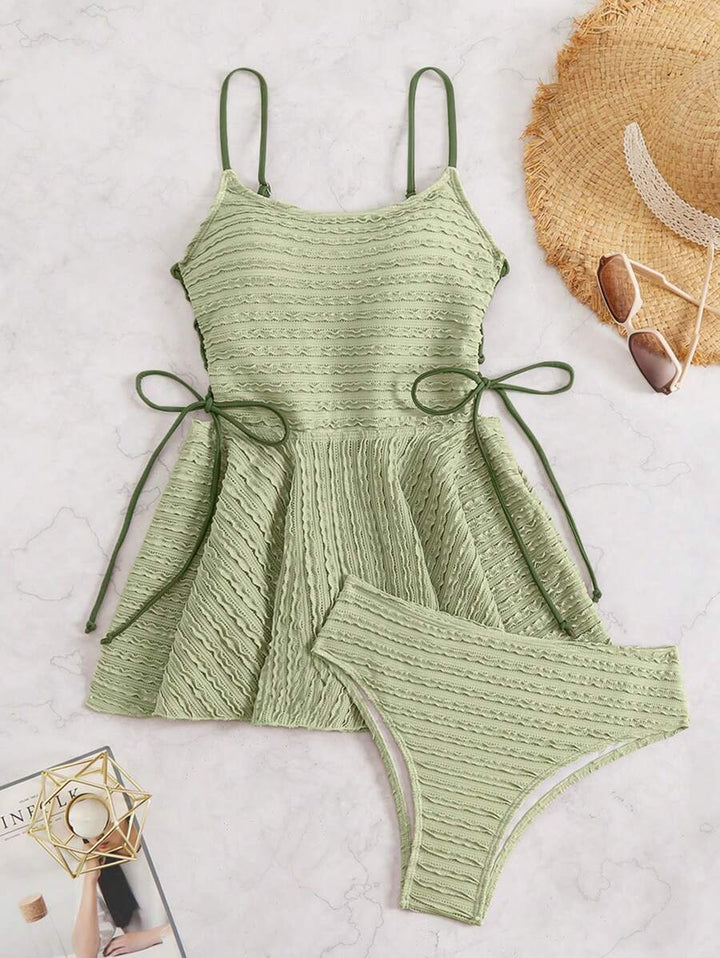 Costum de baie SHEIN, verde