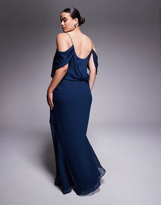 Rochie maxi ASOS, albastru